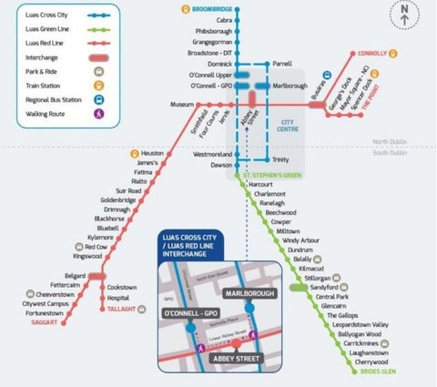 From December, this is what the Luas map will look like