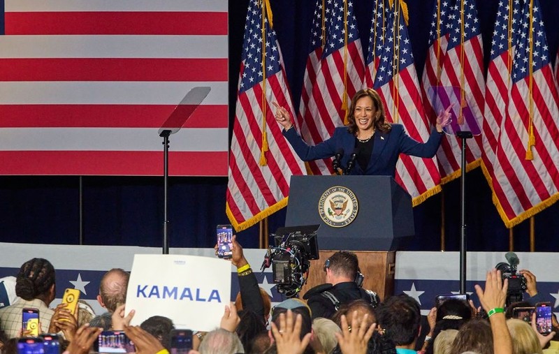 USA: Kamala Harris przemawiała na swoim pierwszym wiecu wyborczym