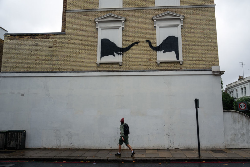 Banksy reveals second animal artwork within 24 hours in London
