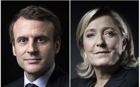French election: Emmanuel Macron and Marine Le Pen through to second round