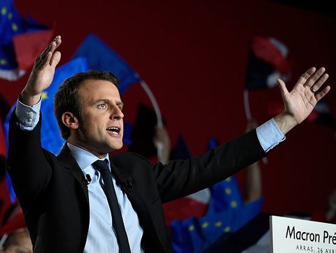 French would-be president Macron says would seek Poland sanctions