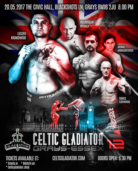 Polacy na gali MMA Celtic Gladiator w Wielkiej Brytanii!