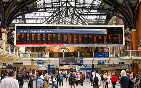 Liverpool Street train station to shut for eight days over Christmas and New Year