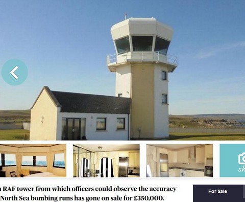 Dawna wieża obserwacyjna RAF-u do kupienia za £350 tys.