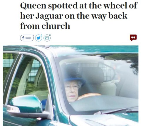 Elżbieta II za kierownicą. Królowa ma 91 lat i wciąż prowadzi