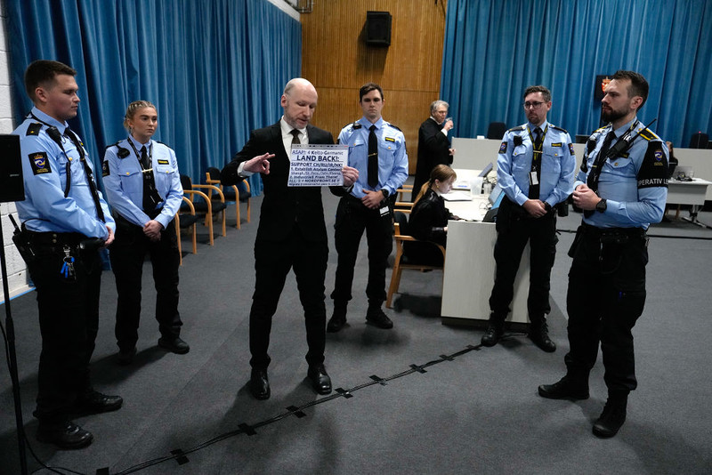 Norwegia: Biegli uznali, że Anders Breivik nadal stanowi zagrożenie dla społeczeństwa