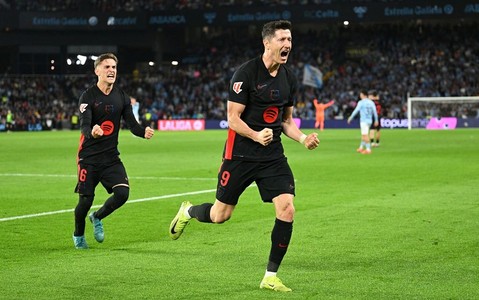 La Liga: Lewandowski's 15th goal, but Barcelona lost points in Vigo