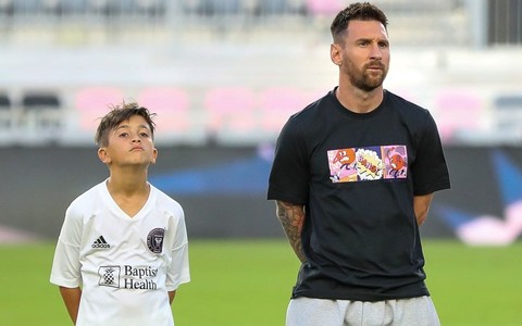 Messi's son played against the club where his famous father grew up