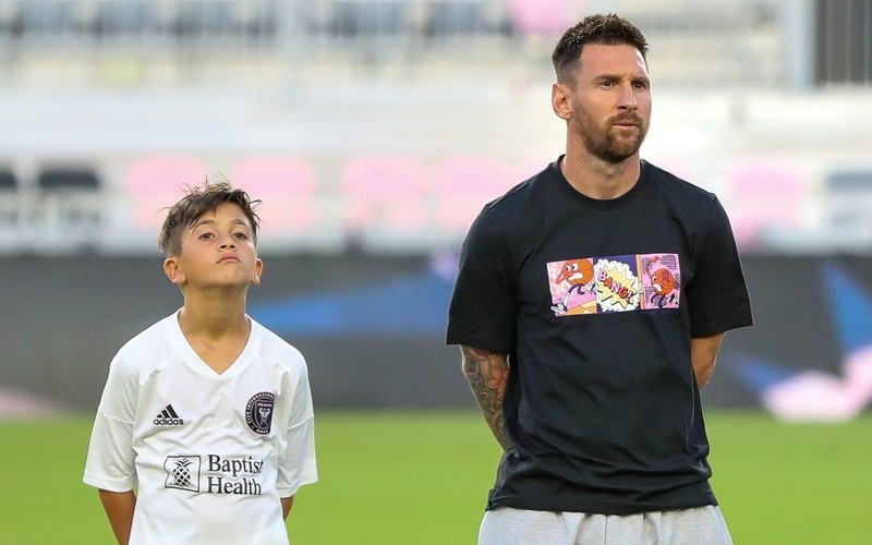 Messi's son played against the club where his famous father grew up