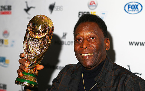 Pele's World Cup shirt goes on display in Manchester