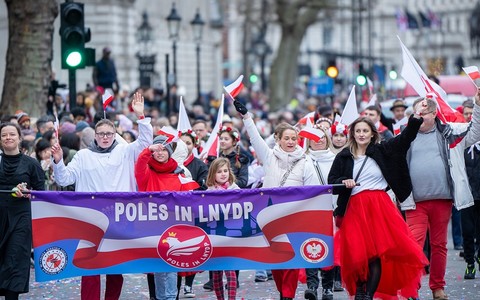 Poles in the London New Year's Day Parade 2025