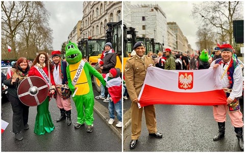 Poles took part in London New Year's Parade 2025 again