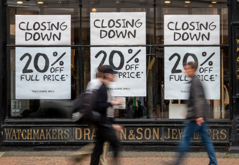 UK lost 37 shops a day in 2024, data suggests
