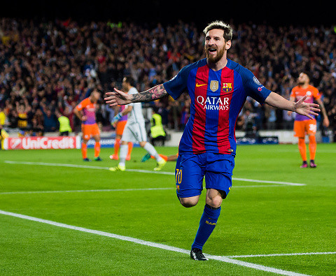 Lionel Messi, the top scorer in Spain