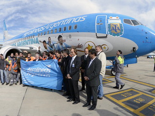 Specjalny samolot Argentyny na mundial