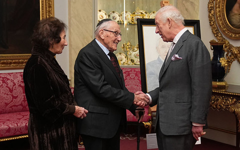 King Charles meets Holocaust survivor