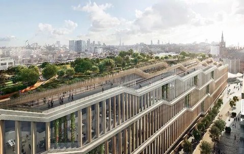 Google submits 'landscraper' plan for new London headquarters at King's Cross