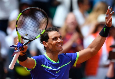 Unstoppable Nadal into record-tying 11th French Open quarterfinal