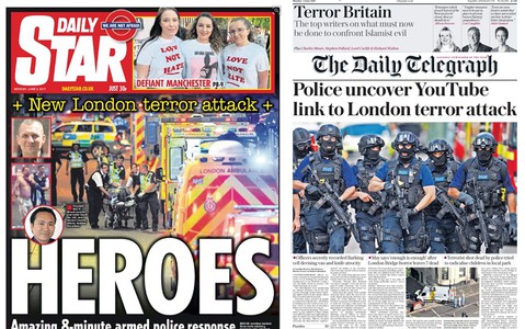 British press about saturday's attack