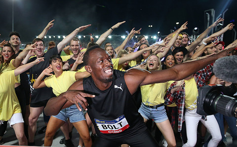 Bolt runs 100 m in Ostrava