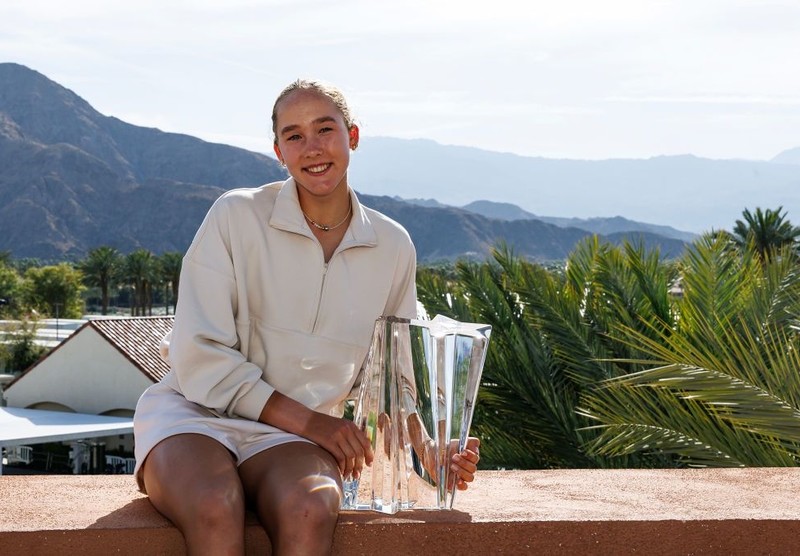 Andreeva won the WTA tournament in Indian Wells