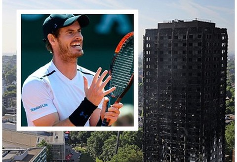 Szkocki tenisista przekaże premię na rzecz ofiar pożaru 