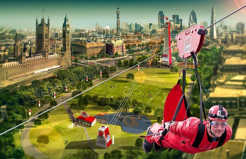 London to get 50mph 'urban zip wire' which will be fastest in any major city in the world