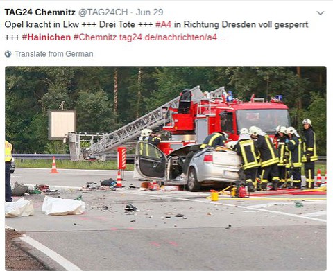 Tragiczny wypadek w Niemczech. Zginęła trójka Polaków