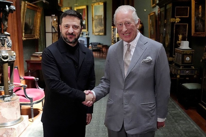 Król Karol III przyjął prezydenta Zełenskiego