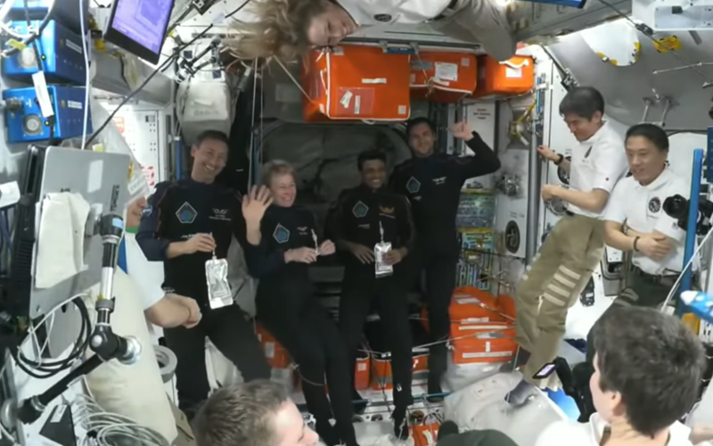 The Dragon capsule with a Polish astronaut on board has reached the ISS
