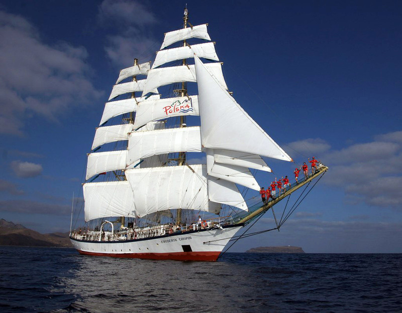 Żaglowiec Fryderyk Chopin zwycięzcą drugiego etapu The Tall Ships Races w Aberdeen