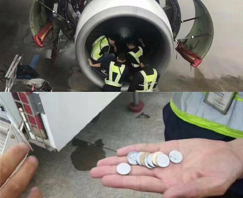 Wrzuciła 9 monet do silnika Airbusa A320. "To na szczęście"