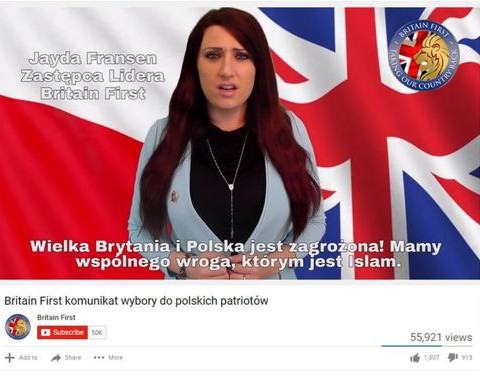 Antyimigracyjna partia Britain First chce przyciągnąć do siebie Polaków