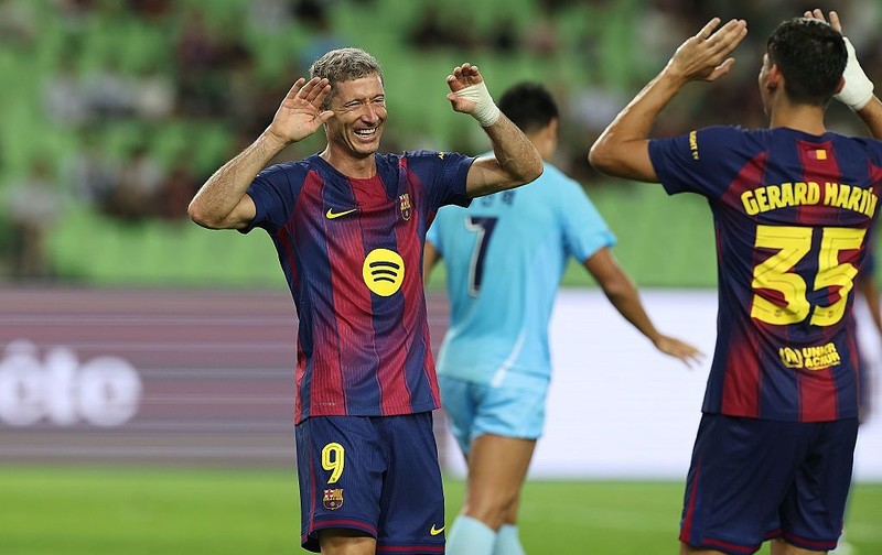 Bramka Lewandowskiego w kolejnym sparingu Barcelony w Azji