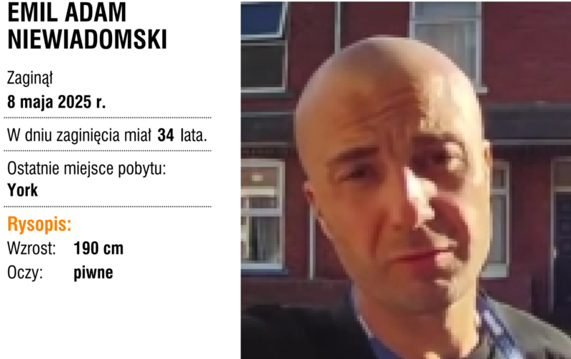 Zaginął Polak z Yorku. Czy ktoś wie, gdzie może przebywać?