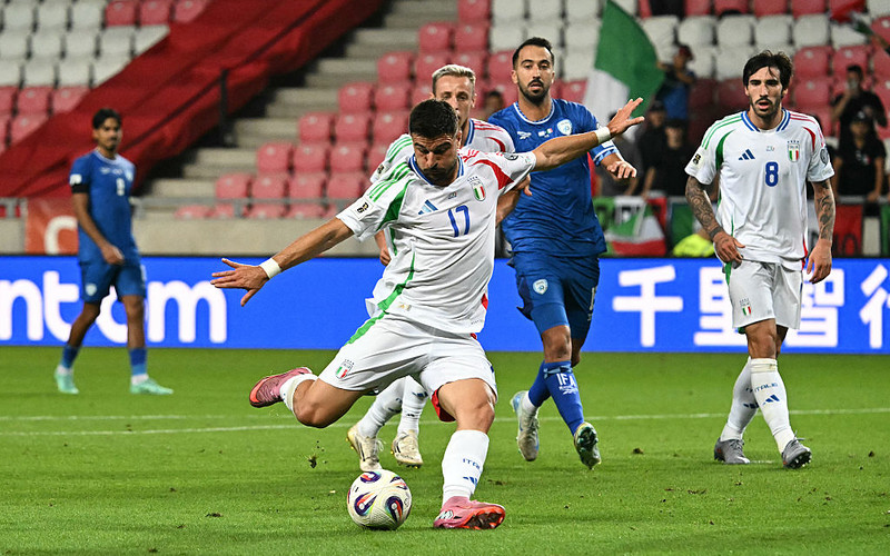 El. MŚ 2026: Dziewięć goli w meczu Włoch z Izraelem 