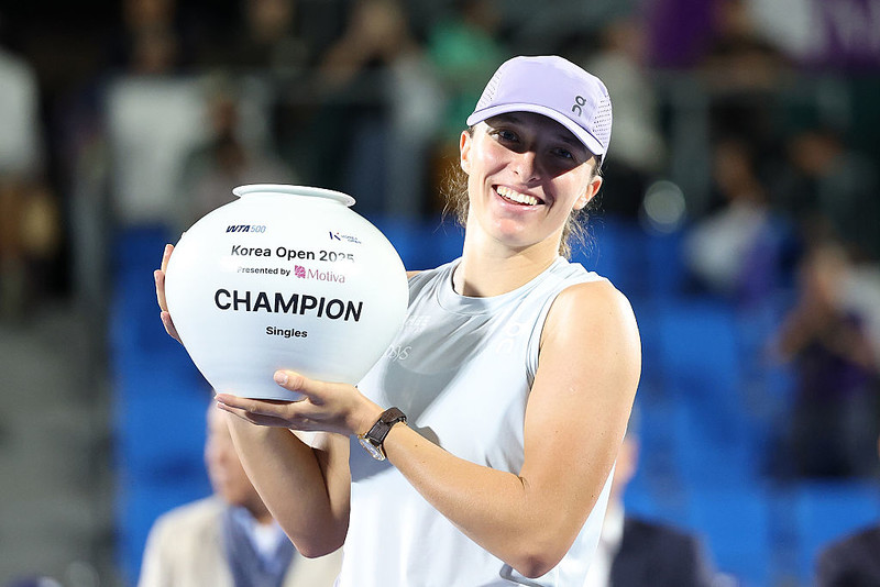 WTA tournament in Seoul: Iga Swiatek wins, claiming her 25th career title
