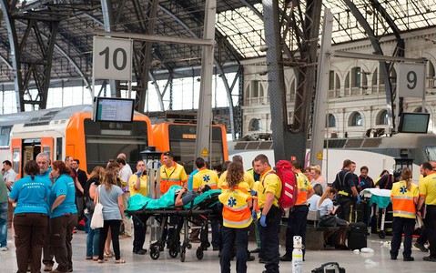 Hiszpania: 48 rannych w wypadku kolejowym w Barcelonie