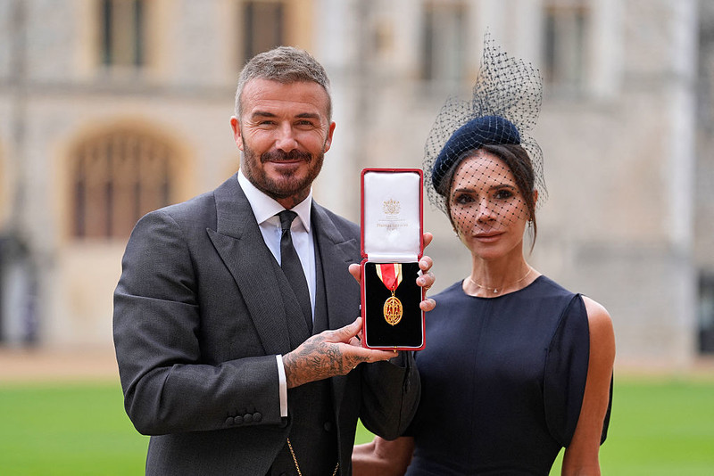 David Beckham otrzymał tytuł szlachecki na zamku Windsor