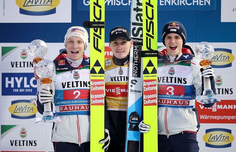 Turniej Czterech Skoczni: Tomasiak ósmy w Ga-Pa, wygrał prowadzący w cyklu Prevc 