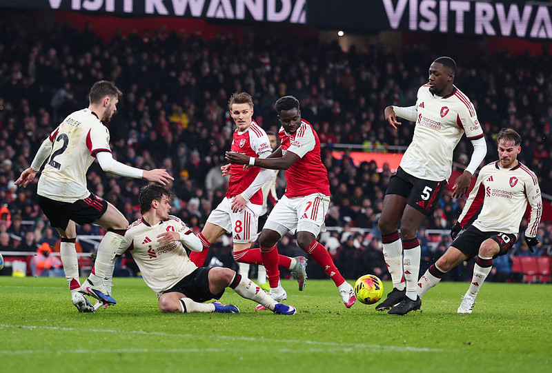 Bez bramek w meczu Arsenalu z Liverpoolem