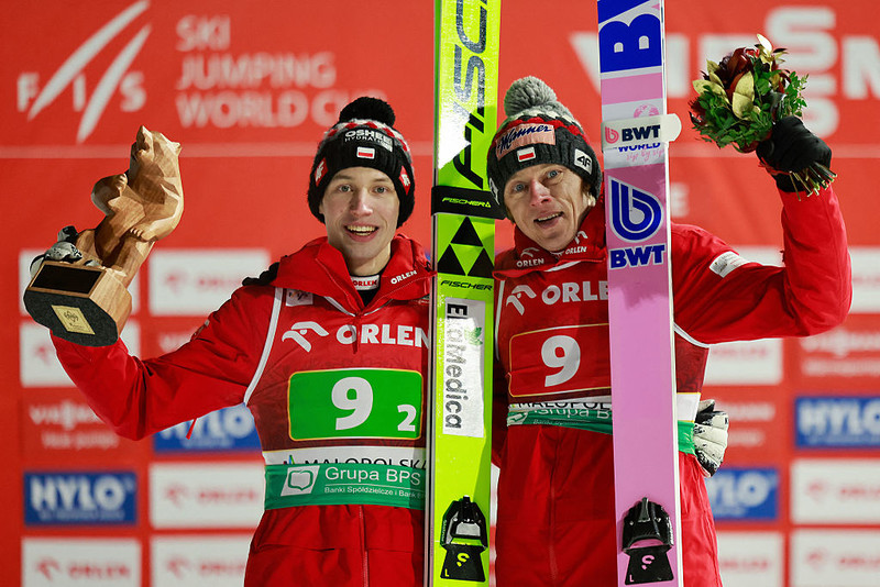 PŚ w skokach: Trzecie miejsce polskiego duetu, Austriacy wygrali w Zakopanem