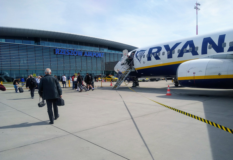 Podkarpackie: Latem Ryanair obędzie oferował 10 tras z lotniska w Jasionce