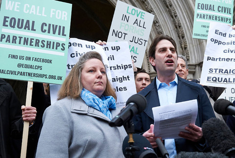 Straight couple take their fight for a civil partnership to the UK's highest court