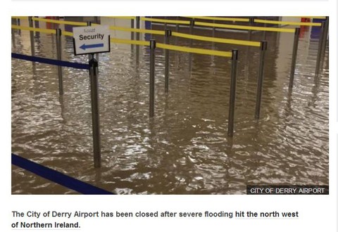 Powódź w Irlandii Północnej. 120 osób ewakuowanych