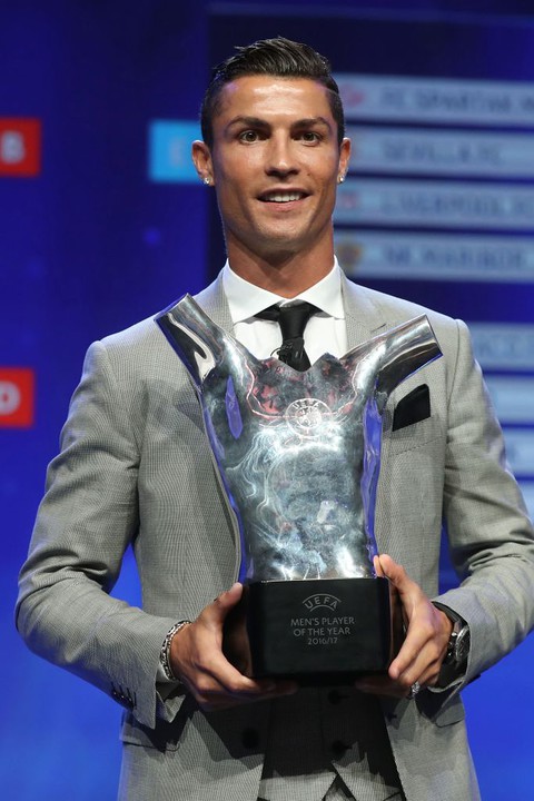 Cristiano Ronaldo beats Lionel Messi and Gianluigi Buffon to UEFA Best Player in Europe award 
