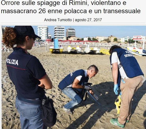Italian police closer to identifying perpetrators of the attack in Rimini