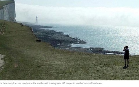 Toksyczna mgła niewiadomego pochodzenia na plażach East Susex. 150 osób poszkodowanych