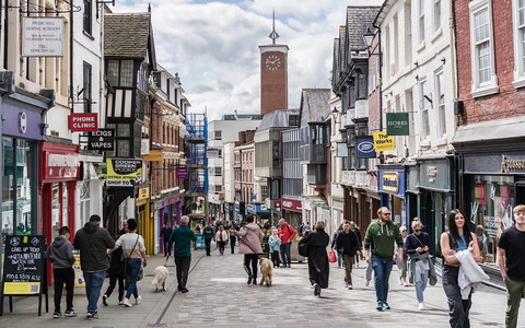Shrewsbury z najlepszą ulicą handlową w Wielkiej Brytanii
