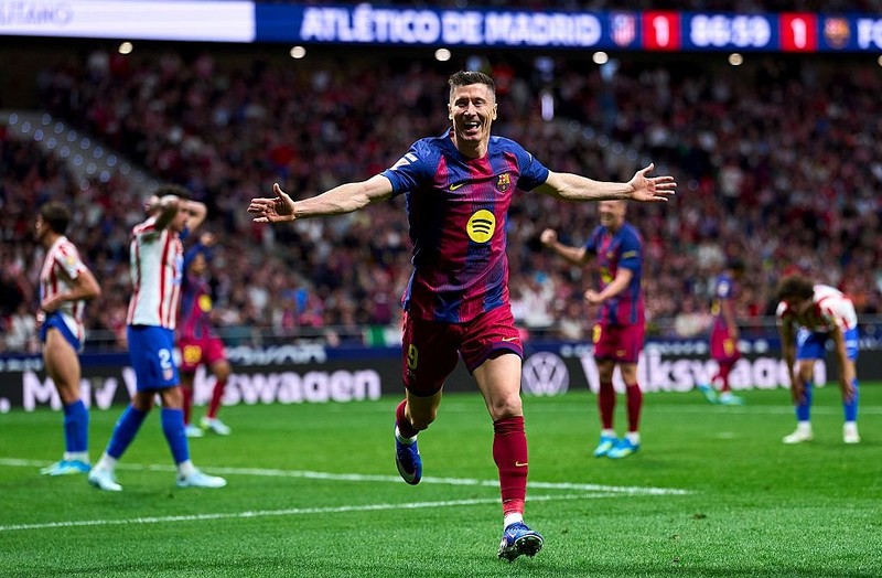 Lewandowski's goal gave Barcelona a win over Atletico
